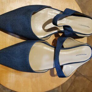 Ann Taylor denim mules 9.5